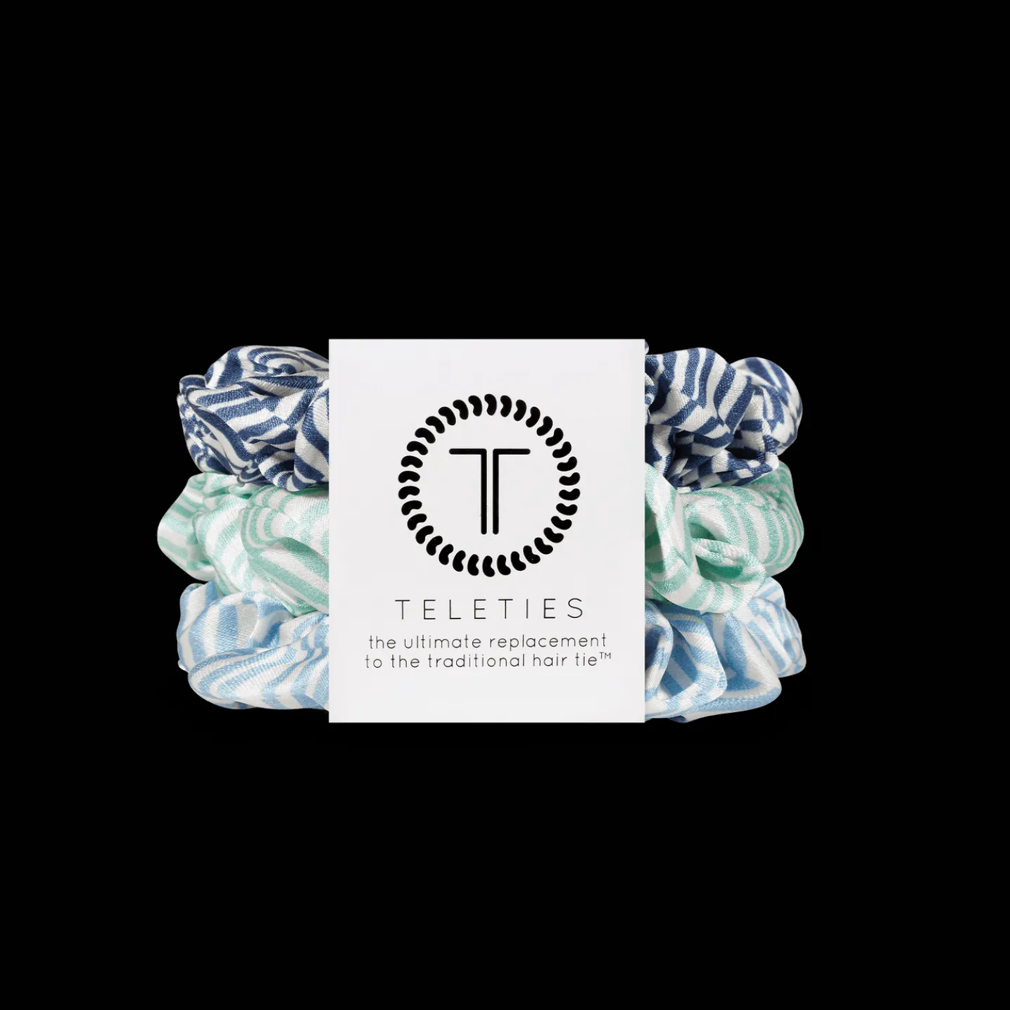 Totally Turquoise Large Silk Scrunchies
