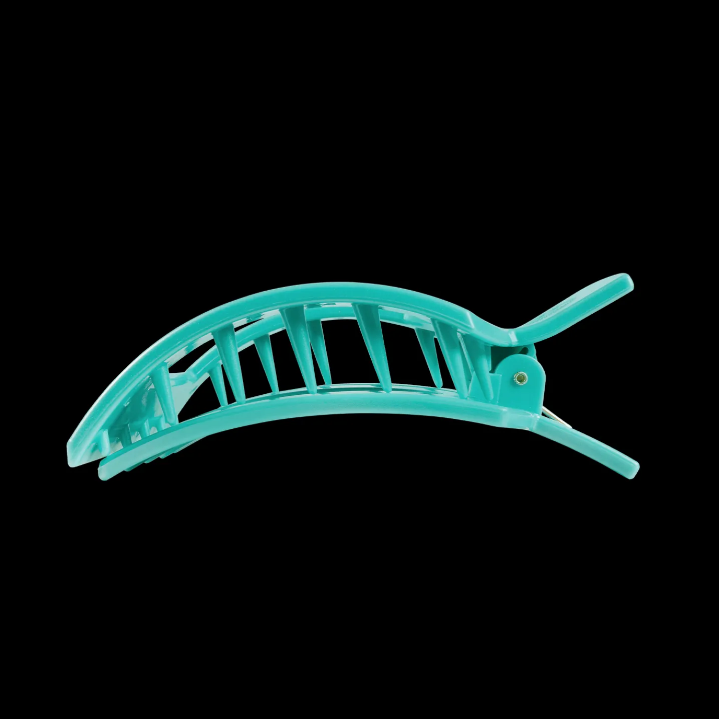 Totally Turquoise Large Flat Square Hair Clip
