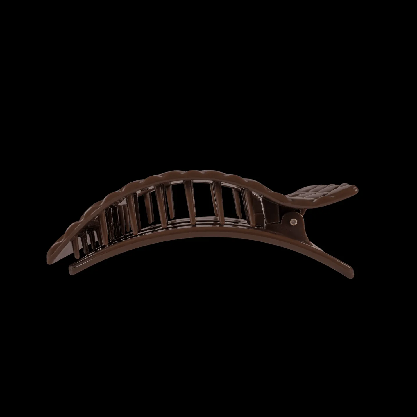 Truly Taupe Quilted Medium Flat Rectangle Hair Clip