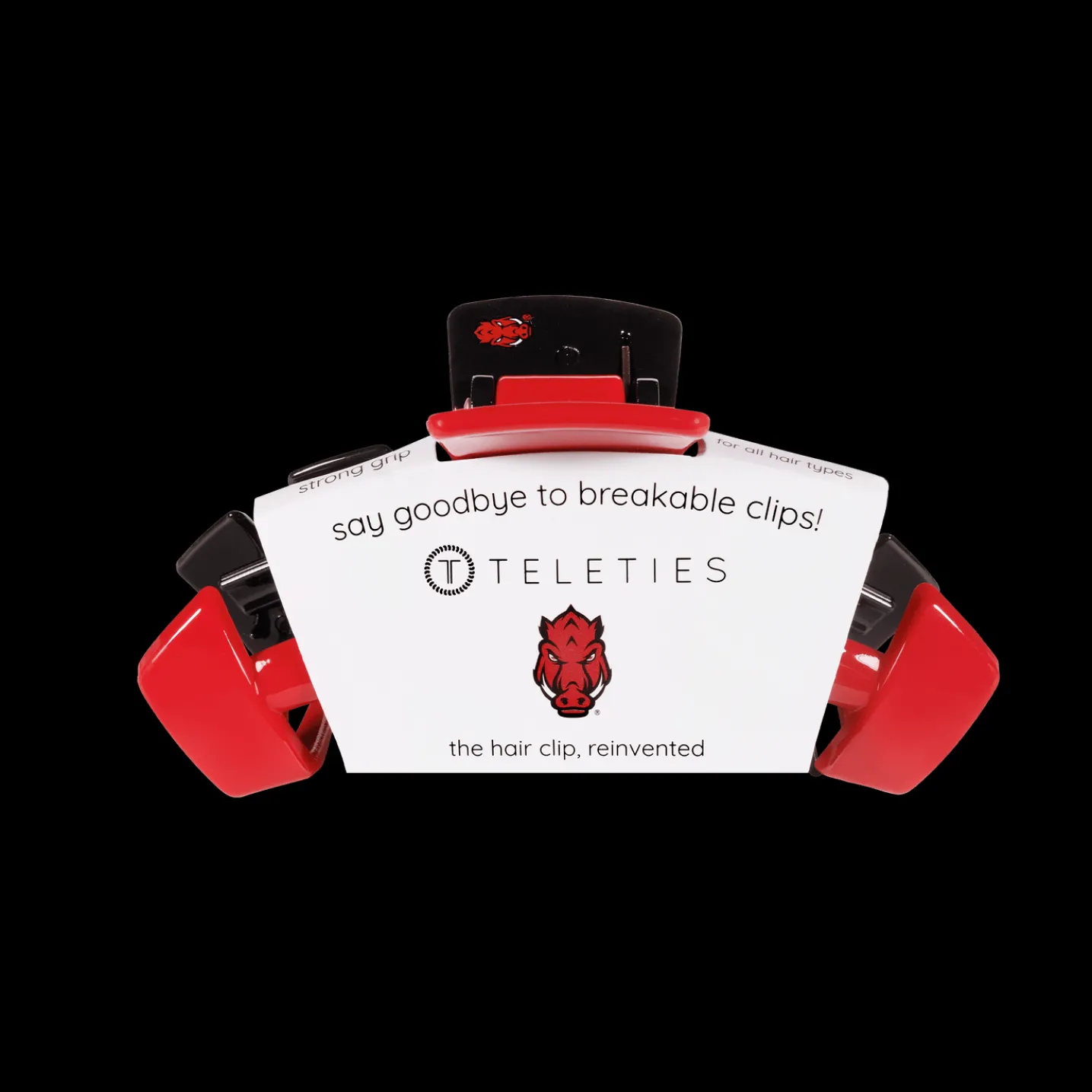 University of Arkansas Medium Claw Hair Clip