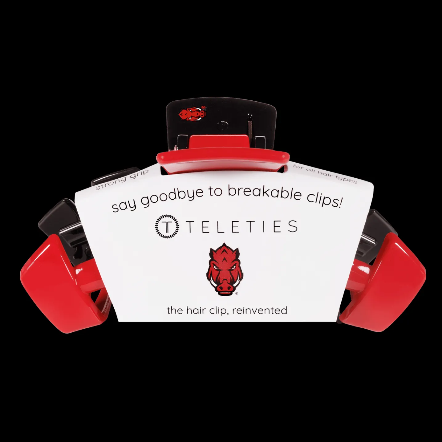 University of Arkansas Large Claw Hair Clip