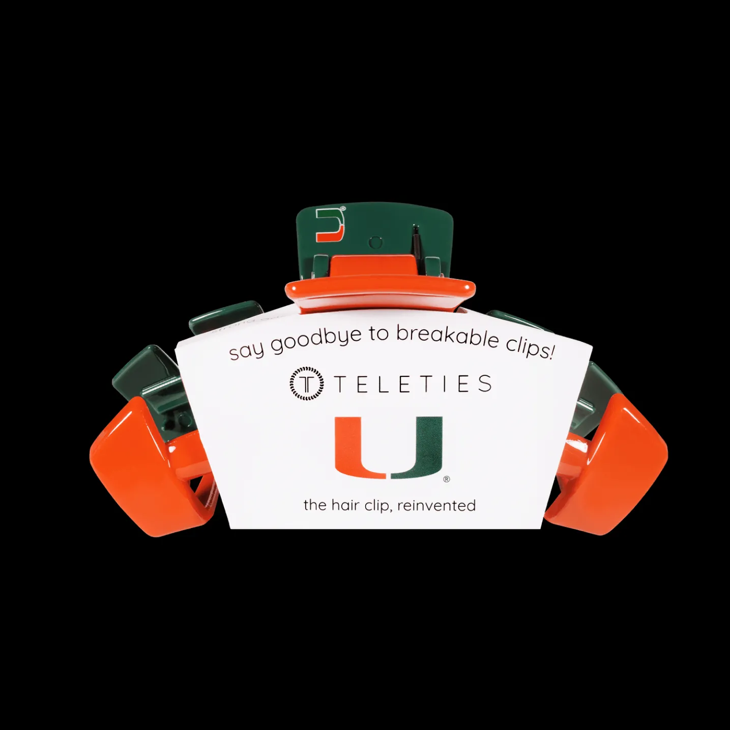 University of Miami Medium Claw Hair Clip
