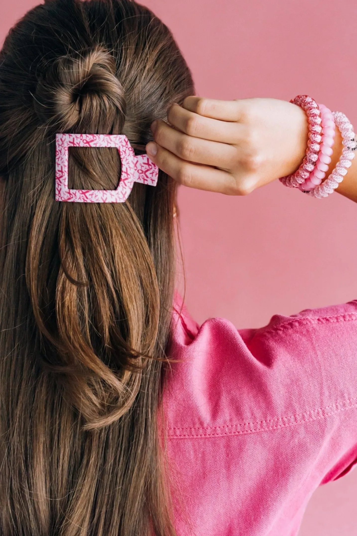 Wrapped In Ribbons Small Flat Square Hair Clip